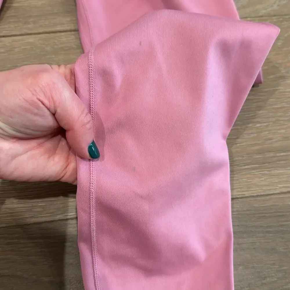 NIKE Pink One Luxe Crop 7/8 Tight Gym Workout Running Active Leggings Size Large